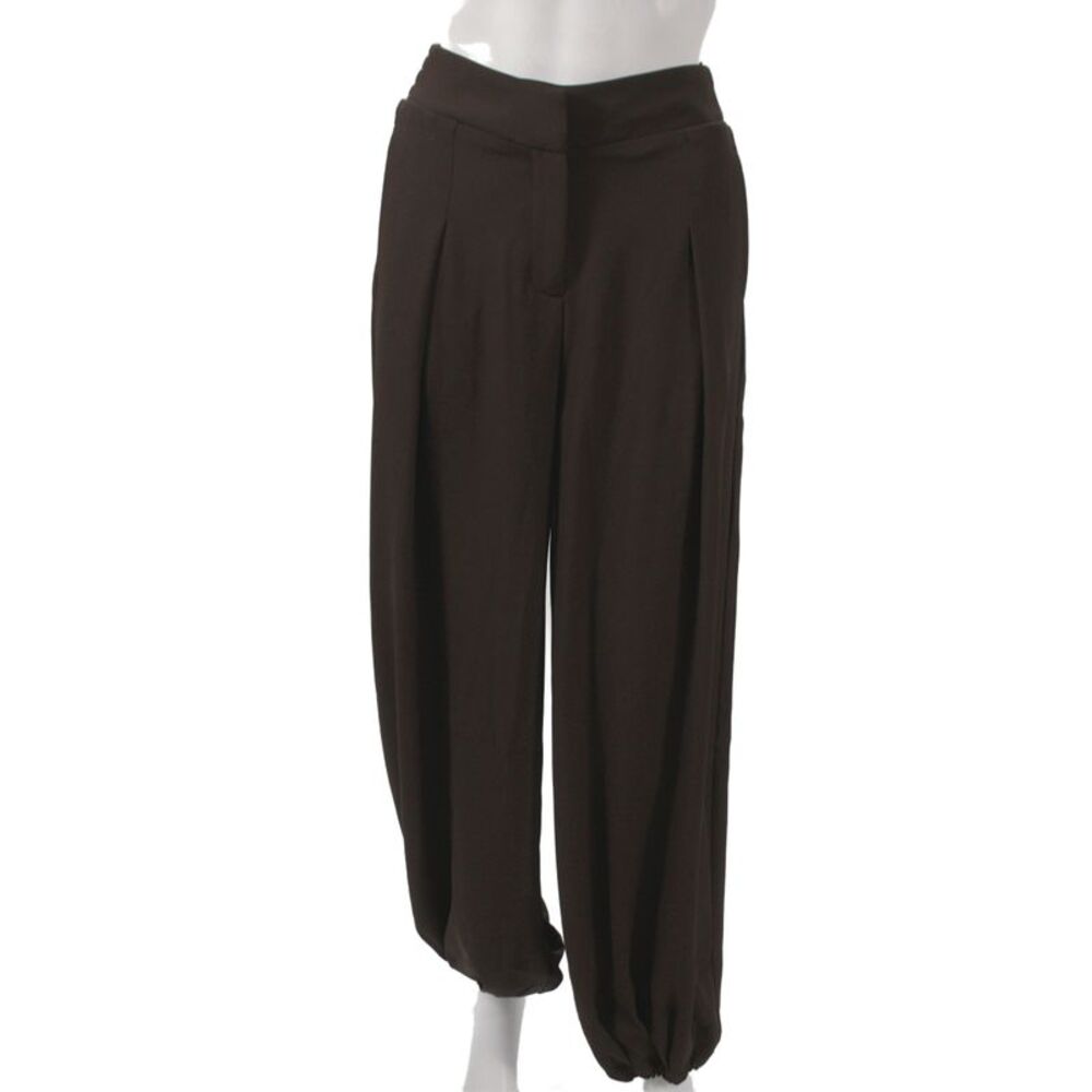 Padova Womens Bloomer Pants Brown Polyester Hook Eye Inseam 30 Size XS